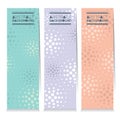 Modern Design Set Of Three Abstract Colorful Vertical Banners. Royalty Free Stock Photo