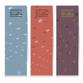 Modern Design Set Of Three Graphic Vertical Banners