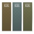 Modern Design Set Of Three Graphic Vertical Banners