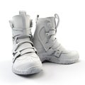 Modern design shoes , white, futuristic, trendy