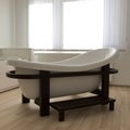 Modern design spa bath tub Royalty Free Stock Photo