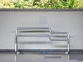 Modern Design Stainless Metal Pipes Bench