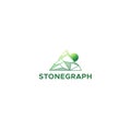 Modern design STONEGRAPH strong object logo design Royalty Free Stock Photo