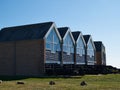 Modern design summer houses by the sea Royalty Free Stock Photo