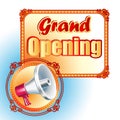 Modern design template for Grand Opening sign