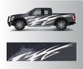 Modern design for truck graphics vinyl wrap vector