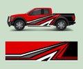 Modern design for truck graphics vinyl wrap vector