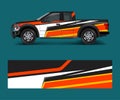 Modern design for truck graphics vinyl wrap vector