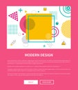 Modern Design Website Sample Vector Illustration Royalty Free Stock Photo