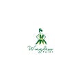 Modern design WNG LESS FAIRY beauty logo design