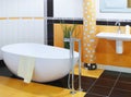 Modern designer bathroom Royalty Free Stock Photo