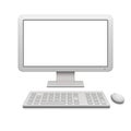 Modern Desktop Computer Royalty Free Stock Photo