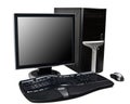 Modern desktop computer Royalty Free Stock Photo