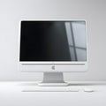 Modern desktop computer mockup Royalty Free Stock Photo