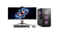 Modern Desktop Computer Setup Illustration Royalty Free Stock Photo