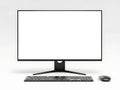Modern desktop computer setup Royalty Free Stock Photo