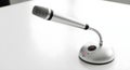Modern Desktop Microphone with Mute Button Royalty Free Stock Photo