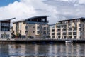 Modern Development Of luxury Riverside Apartments Or flats On The River Thames Royalty Free Stock Photo