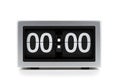 Modern digital clock displaying midnight Royalty Free Stock Photo