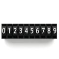 Modern digital countdown timer displaying numbers from zero to nine Royalty Free Stock Photo