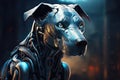 modern digital dog robot pet technology AI generated Royalty Free Stock Photo