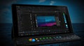 Modern Digital Editing Workflow on Tablet with Graphic Software