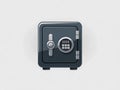 A Modern Digital Safe with a Numeric Keypad and Handle on a Light {Ai generated} Background Royalty Free Stock Photo