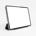 Modern digital tablet on stand Royalty Free Stock Photo