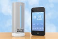 Modern Digital Wireless Home Weather Station with Mobile Phone w