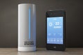 Modern Digital Wireless Home Weather Station with Mobile Phone w