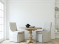 Modern dining room. 3d render Royalty Free Stock Photo