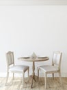 Modern dining-room. 3d render Royalty Free Stock Photo