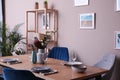 Modern dining room interior Royalty Free Stock Photo