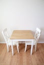 Modern dinning room table and chairs Royalty Free Stock Photo