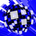 Modern Disco Ball Background Means Vintage