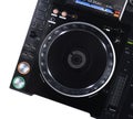 Modern DJ controller on white background, top view Royalty Free Stock Photo