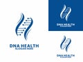 Modern DNA Genetic Logo Design Template Royalty Free Stock Photo