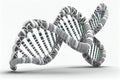 Modern DNA structure in microscope with bw color detail Royalty Free Stock Photo