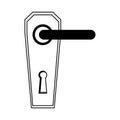 Modern door handle icon Royalty Free Stock Photo