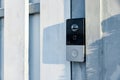 Modern Doorbell Camera Installation: Enhancing Home Security with Smart Technology and Instant Connectivity for Peace of Mind Royalty Free Stock Photo