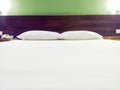 Modern double bedroom with king size bed Royalty Free Stock Photo