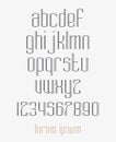 Modern double line font