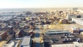 Modern downtown condos and rental lofts apartments Oklahoma City with covered outdoor parking and rooftop garage near Centennial Royalty Free Stock Photo