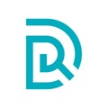 Modern DR or RD Logo Design Royalty Free Stock Photo