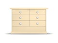 Modern drawer mockup, realistic style