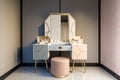 modern dressing table with sleek design and hidden storage for all your beauty essentials