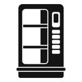 Modern drinking machine icon simple vector. Cooling vessel Royalty Free Stock Photo