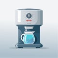 Modern Drip Coffee Maker Brewing Illustration Royalty Free Stock Photo