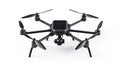 Advanced Black Drone Technology Isolated On White