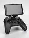 Modern Drone Controller with Smartphone Display Royalty Free Stock Photo